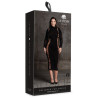 Shade by Le Désir Robe Longue à Col Roulé Grande taille Carme Noir